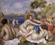 Pierre Renoir Three Bathers with a Crab oil painting reproduction